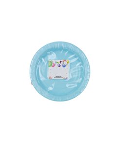 Baby Blue Paper Plates 100pk 7in