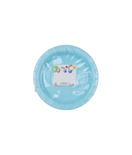 Baby Blue Paper Plates 100pk 7in