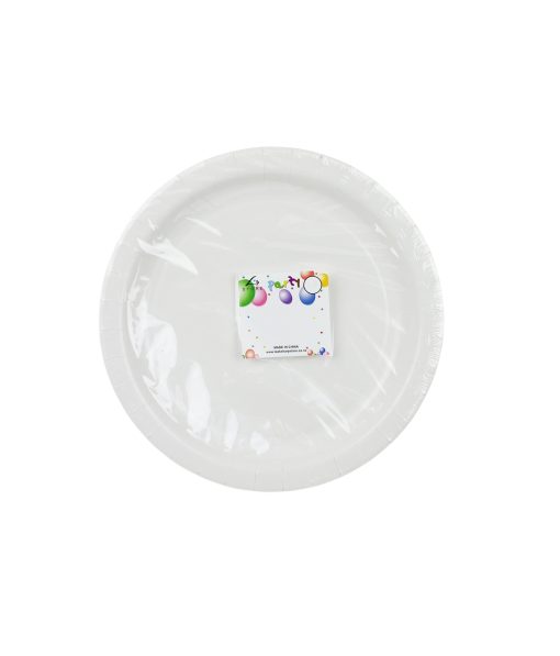 White Paper Plates 100pk 9in