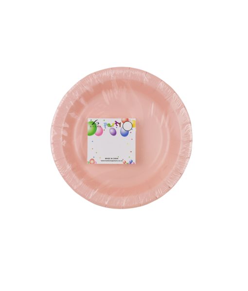 Baby Pink Paper Plates 100pk 9in
