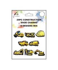 Construction Shoe Charms Decoration 20pc