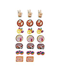 Hippie Shoe Charms Decoration 20pc