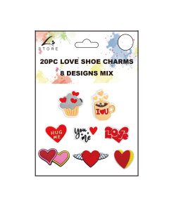 Love Shoe Charms Decoration 20pc