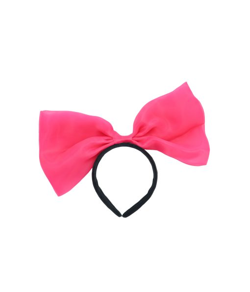 Net Hot Pink Bow Headband 30cm