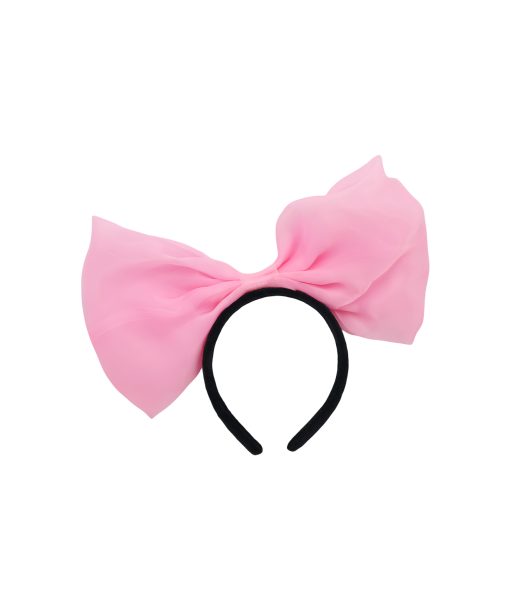 Net Light Pink Bow Headband 30cm