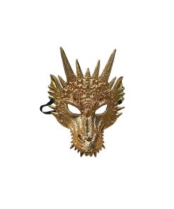 golden dragon half mask