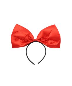 Satin Red Bow Headband