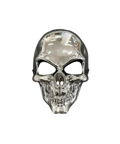 silver chrome skull full mask