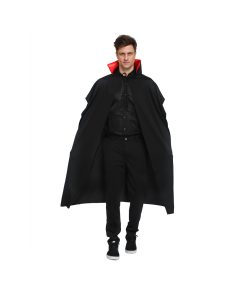 mens black vampire cape with collar