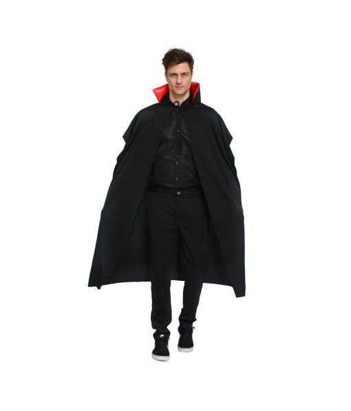 mens black vampire cape with collar