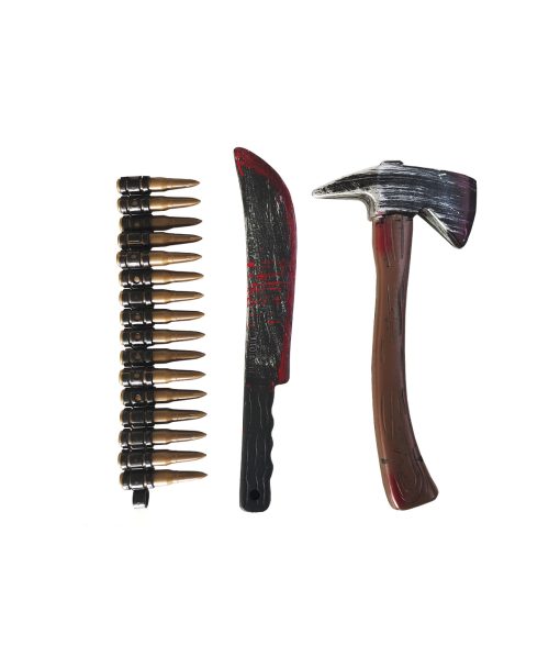 zombie weapon accessory kit axe knife bullet belt