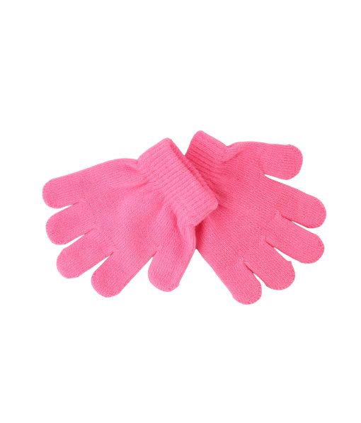 Light Pink Winter Knitted Gloves Kids 12x12cm