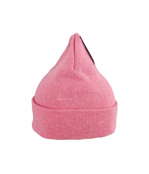 Pink Winter Beanie Hat Adults 18x21cm