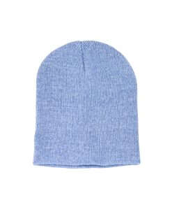 Light Blue Winter Beanie Hat Kids 17x18.5cm