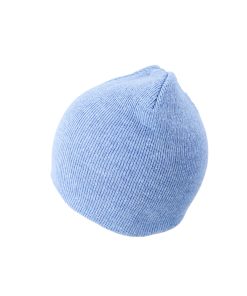 Light Blue Winter Beanie Hat Kids 17x18.5cm