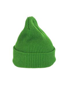 Green Winter Knitted Double Beanie Hat Adults