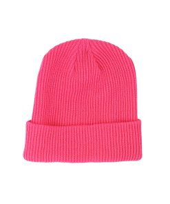 Pink Winter Knitted Double Beanie Hat Adults