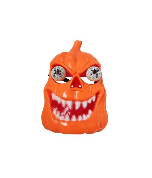 orange pumpkin mask with pop out light up eyes