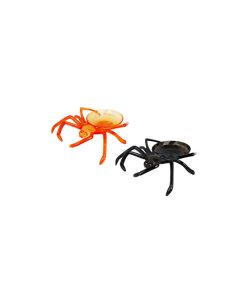 orange or black spider plastic candy halloween tray