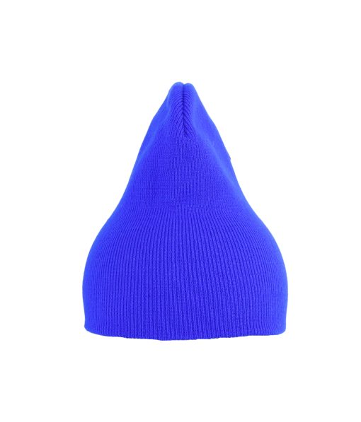 Blue Winter Beanie Hat Without Brim Adults