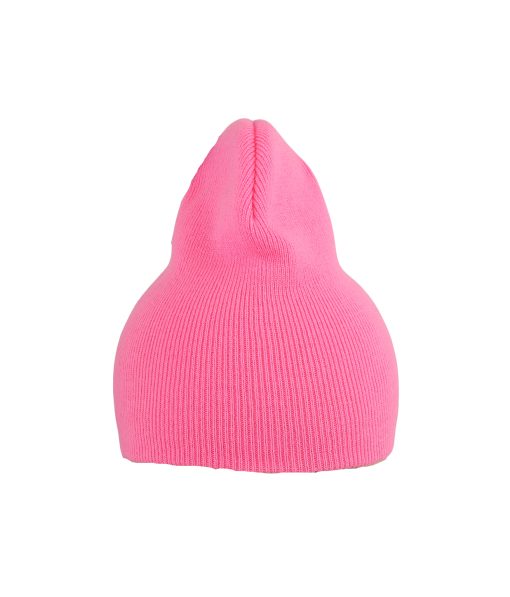 Pink Winter Beanie Hat Without Brim Adults