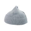 Grey Winter Knitted Brimless Flanging Hat Adults