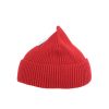 Red Winter Knitted Brimless Flanging Hat Adults