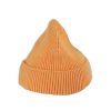Yellow Winter Knitted Brimless Flanging Hat Adults