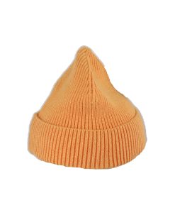 Yellow Winter Knitted Brimless Flanging Hat Adults