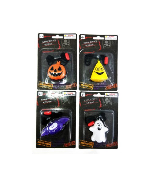 Halloween Blinking Necklace Assorted