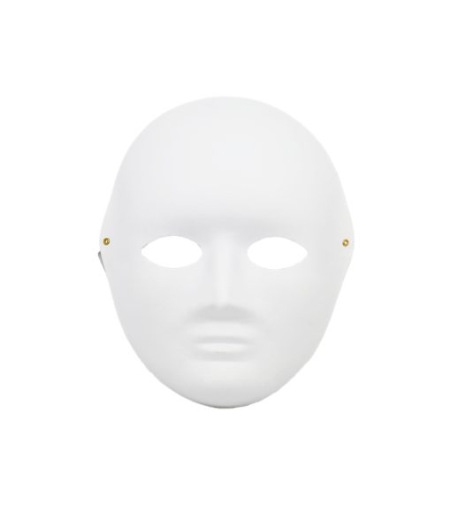 Full Face Paintable Paper Mask Small