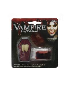 vampire fang with blood kit