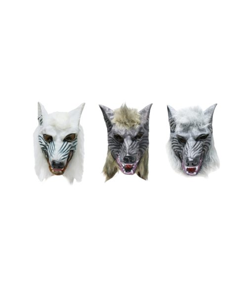 halloween wolf mask assorted