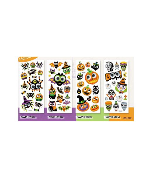 Kids Moving Eyes Puffy Stickers Assorted