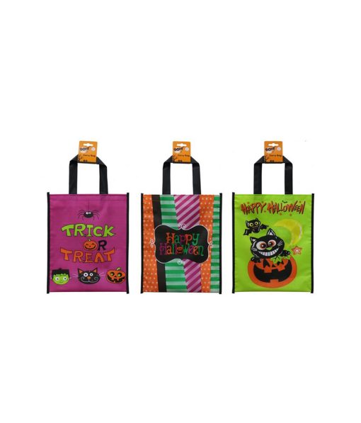 Trick Or Treat Peva Carry Bag Assorted 25x30cm