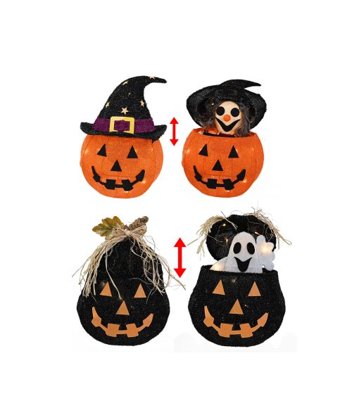 LED Pop Up Pumkin Assorted 40cm