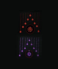 LED Spooky Curtain Lights Assorted 1.2m