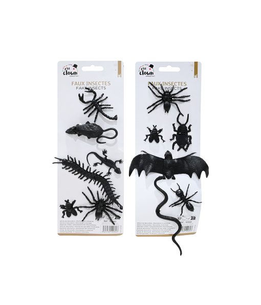 Black Creepy Crawlies Assorted 6pk