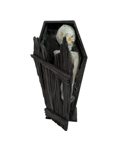 Animated Table Top Mummy Coffin 26cm