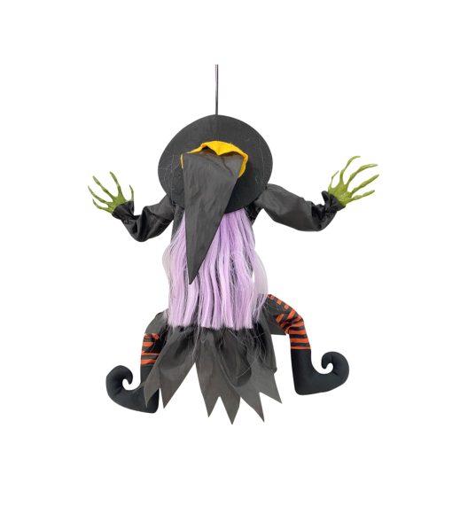 Animated Hanging Witch 75cm