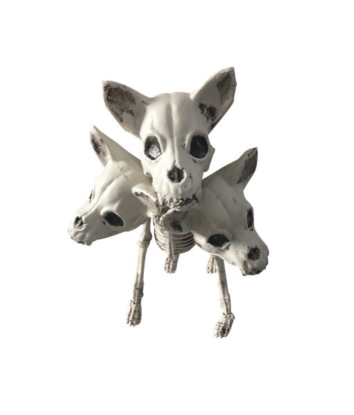 Three Headed Dog Skeleton 23cm