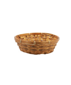 Dark Brown Bamboo Baskets 25 x 7cm