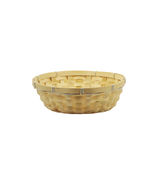 Natural Bamboo Baskets 25 x 7cm