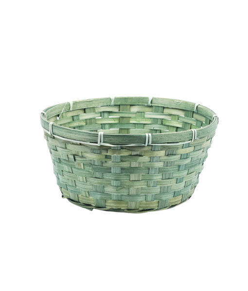 Green Bamboo Baskets 27 x 12cm