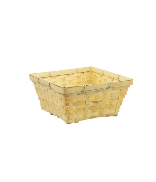 Natural Bamboo Baskets 23 x 23 x 11cm