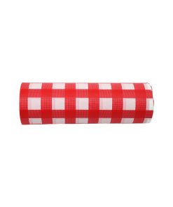 Red Plaid Cut To Size Tablecloth 1.4mx30m