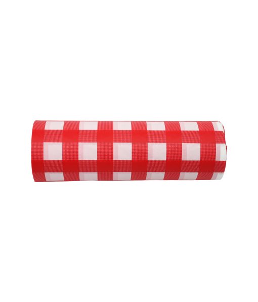 Red Plaid Cut To Size Tablecloth 1.4mx30m