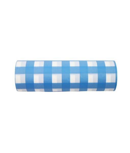 Blue Plaid Cut To Size Tablecloth 1.4mx30m