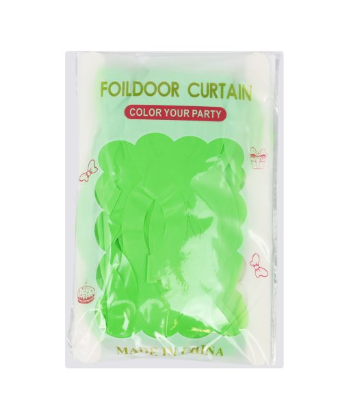 Green Neon Foildoor Curtain 1 x 2m