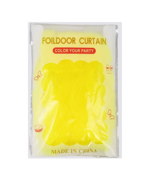 Yellow Neon Foildoor Curtain 1 x 2m